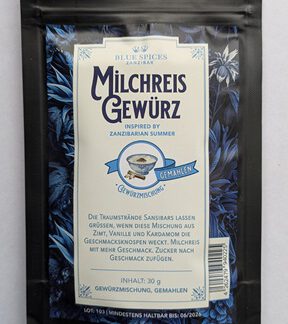 Sansibar Milchreisgewürz Gewürzmischung
